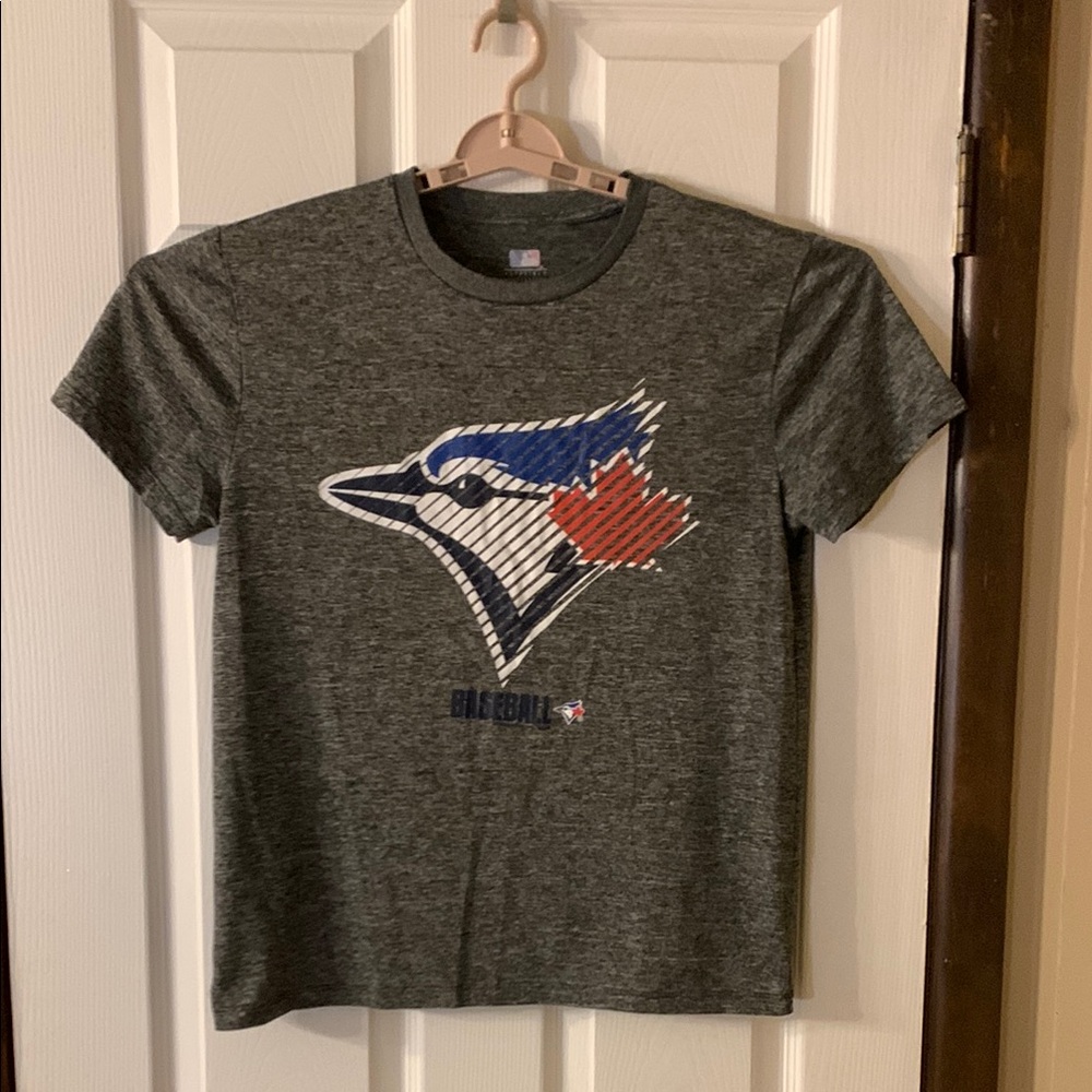Gray Toronto Blue Jays Short-Sleeve Crewneck T-Shirt